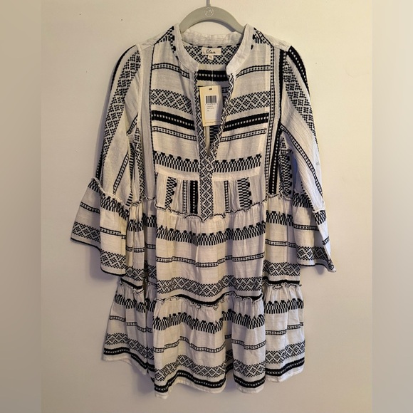 Elan 100% Cotton Babydoll Minidress - Picture 10 of 12